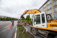 ремонт трамвайных путей на проспекте Ленина, Фото: 7