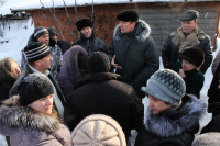 Пожар в жилом бараке, Щекино. 23 января 2014, Фото: 22
