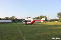 Пострадавшего в ДТП в Веневском районе на вертолете эвакуировали в столичную клинику, Фото: 1