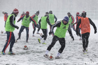 «Арсенал» готовится на снежном поле к игре против «Тосно», Фото: 8
