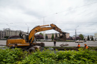 ремонт трамвайных путей на проспекте Ленина, Фото: 9