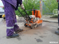 В тульском Мясново разрыли дорогу, чтобы отключить нарушителю газ, Фото: 14