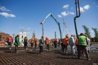 Монолитный мост через Упу в Туле: строители рассказали об особой технологии заливки бетона, Фото: 9