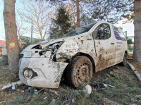 В Туле Mazda-3 сбила рябину и влетела в припаркованный Peugeot , Фото: 2