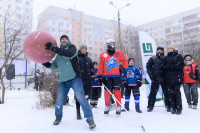 Во дворе на Пролетарской открылся новый хоккейный корт, Фото: 54