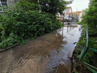 В Пролетарском районе Тулы затопило улицы и дворы: вода хлещет из колодцев, Фото: 14