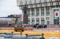 На площади Ленина начали устанавливать Губернский каток и главную ёлку Тулы, Фото: 13