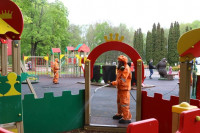 Тульские спасатели продезинфицировали Центральный парк, Фото: 2