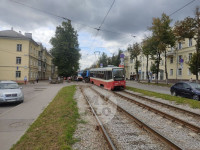На ул. Металлургов трамвай столкнулся с самосвалом, Фото: 5