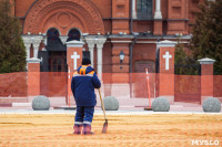 На площади Ленина начали устанавливать Губернский каток и главную ёлку Тулы, Фото: 3