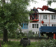 Восстановление домов в селе Воскресенское после урагана. 2.07.2014, Фото: 16