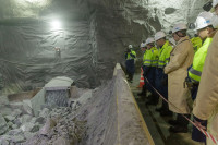 Представители тульского правительства посетили шахту на глубине 130 м , Фото: 3