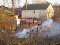 Возгорание сухой травы на ул.Комбайновая, Фото: 9