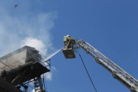 Пожар на хлебоприемном предприятии в Плавске., Фото: 8
