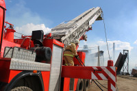 Пожар на хлебоприемном предприятии в Плавске., Фото: 3