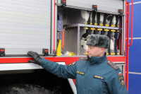 Тульским спасателям вручили ключи от новых пожарных автомобилей, Фото: 7