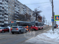 В Заречье трамвай оборвал контактную сеть, Фото: 6