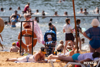 Жара в Туле: туляки спасаются от зноя на пляже в Центральном парке, Фото: 30