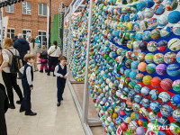 Фестиваль «Шар-папье»: Тульский кремль украсили огромные новогодние бусы, Фото: 12