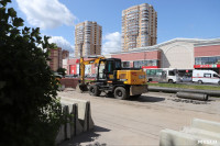 Водители объезжают перекрытый дублер проспекта Ленина через двор, Фото: 9