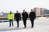 Алексей Дюмин проверил, как ведется строительство моста через Упу, Фото: 28