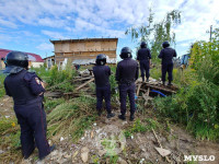 В Плеханово вновь сносят незаконные дома цыган, Фото: 5