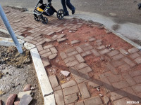 Туляки пожаловались на разбитый тротуар возле детского сада, Фото: 4