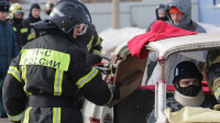 В Туле сотрудники МЧС соревновались в умении спасать пострадавших в ДТП, Фото: 7