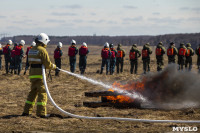 В Туле провели тренировку по тушению ландшафтного пожара, Фото: 46