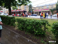  На проспекте Ленина троллейбус врезался в столб, Фото: 2