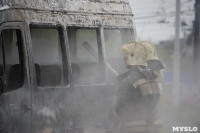 В Туле сгорел микроавтобус, Фото: 3