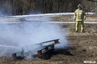 В Туле провели тренировку по тушению ландшафтного пожара, Фото: 88