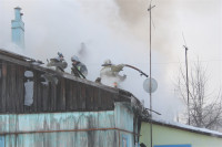 Пожар в жилом бараке, Щекино. 23 января 2014, Фото: 21