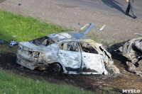 В жутком ДТП на М2 под Тулой сгорели три авто: двое погибли, Фото: 2