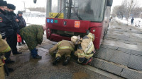 На железнодорожном переезде возле Тулачермета сломался автобус, Фото: 2