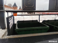 На Казанской набережной впервые в Туле поставили подземную мусорную площадку, Фото: 11