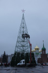Установка новогодней елки на площади Ленина, Фото: 9