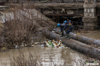 В Туле из Воронки спасатели выловили плавучий мусор, Фото: 20