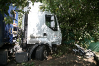 В Барсуках фура влетела в огород и сломала дерево, Фото: 6