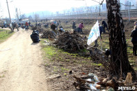 Генеральную уборку в Туле на Пролетарской набережной провели работники КБП, Фото: 29