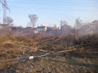 Возгорание сухой травы на ул.Комбайновая, Фото: 1