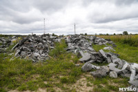 В поле под Алексином неизвестные складируют строительные отходы, Фото: 4