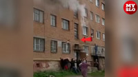 Пожар в общежитии Советска, Фото: 1