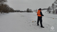 В Туле МЧС взорвали лёд на реке Дон: видео, Фото: 13