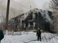 В Шатске загорелось общежитие, Фото: 1