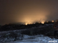 Новомедвенский поселок накрыло оранжевым облаком, Фото: 5