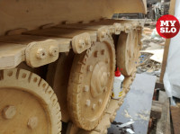 Тульский умелец смастерил деревянный танк весом в тонну, Фото: 24