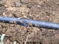 Поврежденный газопровод в Малевке, Фото: 8
