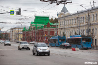 На ул. Советской в Туле убрали дорожные ограждения с трамвайных путей, Фото: 7