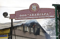 Пожар на заводе площадью 850 кв. метров в Туле, Фото: 1